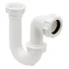 FloPlast Tubular Swivel P Trap White 40mm 1 FloPlast Tubular Swivel P Trap White 40mm -Wastes & Traps Sales 10970 P