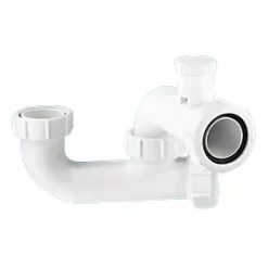 McAlpine 1½" Anti-Siphon Bath P Trap White 40mm