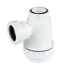 FloPlast Shallow Bottle Trap White 40mm 3 FloPlast Shallow Bottle Trap White 40mm