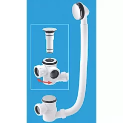 McAlpine Bottle Bath Trap White 40mm