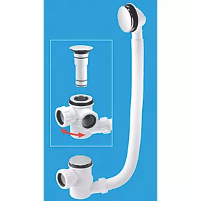 McAlpine Bottle Bath Trap White 40mm 3 McAlpine Bottle Bath Trap White 40mm