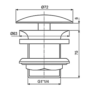 Ideal Standard Unslotted Basin Waste 4 Ideal Standard Unslotted Basin Waste - Image 2
