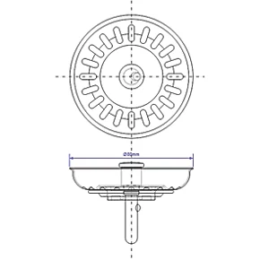 McAlpine Basket Strainer Plug 4 McAlpine Basket Strainer Plug - Image 2