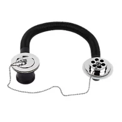 Flomasta Bath Waste with Chrome Plug & Chain 16 1/4"