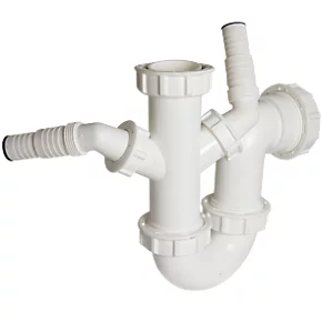 FloPlast Dual Sink & Wash Trap White 40mm 3 FloPlast Dual Sink & Wash Trap White 40mm