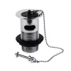 Basin Waste with Plug & Chain 2 Basin Waste with Plug & Chain -Wastes & Traps Sales 35683 P