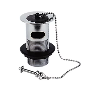 Basin Waste with Plug & Chain 3 Basin Waste with Plug & Chain