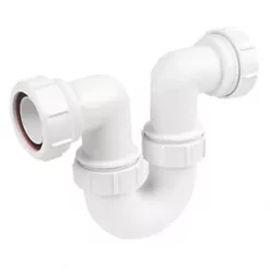 McAlpine Running P Trap White 40mm