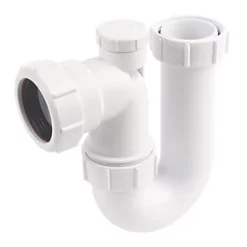 McAlpine Swivel P Trap White 40mm