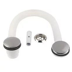 McAlpine Clicker Waste Bath Trap Chrome Effect 70mm