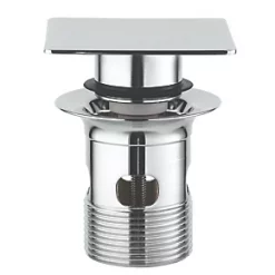 Grohe Slotted Square Push-Open Waste Set