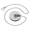 Chrome Bath Plug & Chain 16"
