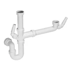 McAlpine 1½" Bowl Sink Kit & Trap White 40mm