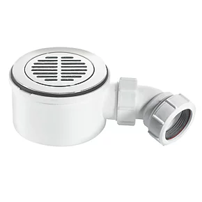McAlpine Slotted Shower Trap with 1½" Outlet Chrome 90mm 3 McAlpine Slotted Shower Trap with 1½" Outlet Chrome 90mm