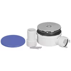 McAlpine Shower Trap White / Chrome 90mm