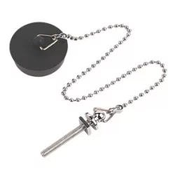 Basin Plug & Chrome Chain 12"