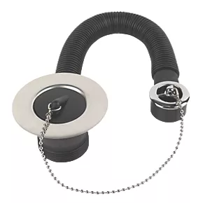 McAlpine Sink Plug with Chain 9 1/2" 3 McAlpine Sink Plug with Chain 9 1/2"