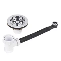 McAlpine 1 Bowl Waste Kit Chrome Plated Brass 1 1/2"