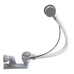 Flomasta Bath Waste & Trap with Overflow White 40-43mm