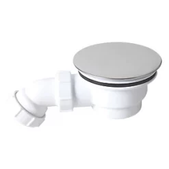 Flomasta Dome Shower Waste Trap White 85mm